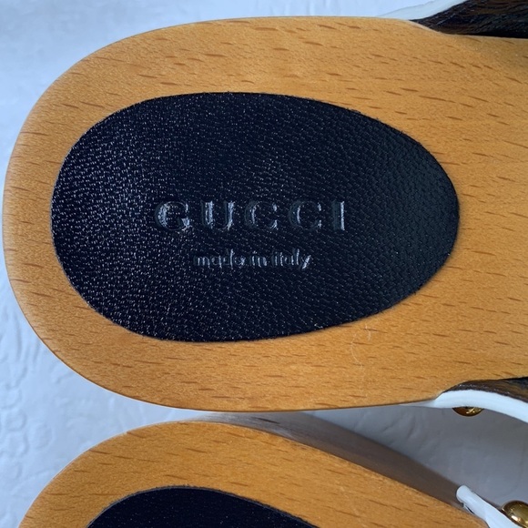 Gucci Bamboo‎ Horsebit Clogs in Mystic White Size 39.5 - Picture 5 of 7